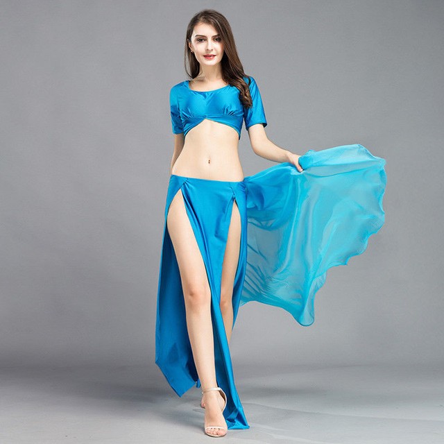 One Set Of 6pcs Skyblue Children India Belly Dance Practice Shows Suit 92770 For Sale Online Ebay