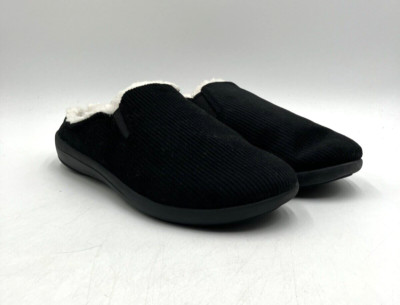 NEW Waco Dundee Corduroy Men's Slippers Black US Size 10 MEDIUM