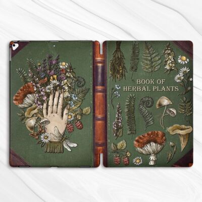 Book Of Herbal Plants Vintage Case For iPad 10.2 Air 13 Pro 13 Mini 7 6 11th gen