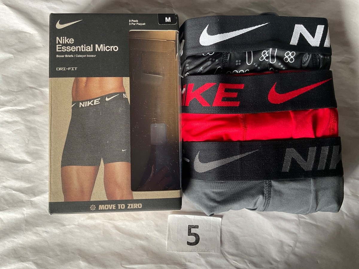 Nike Essential Micro 3-Pack Boxer Brief Dri Fit New Orange