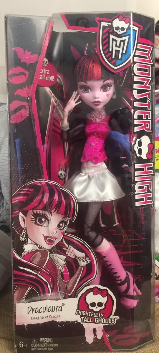 DRACULAURA MONSTER HIGH FRIGHTFULLY TALL GHOULS 17 INCH DOLL NIB