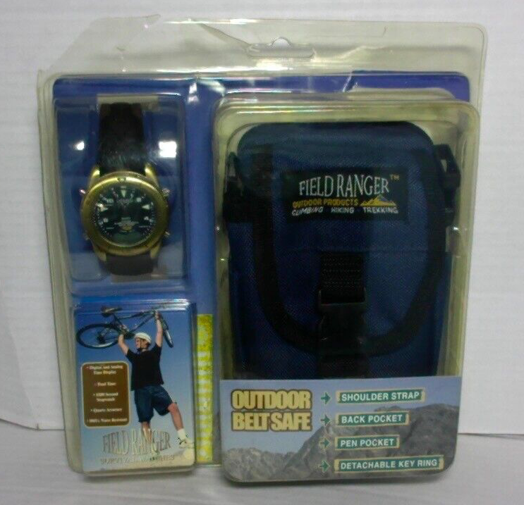 Field Ranger Survival Watch Outdoor Belt Safe/Belt Pouch