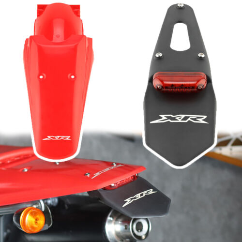 For HONDA XR250R/400R 1996-2004 Tail Tidy Red Rear Fender/LED Tail Light XR 250R - Picture 1 of 15