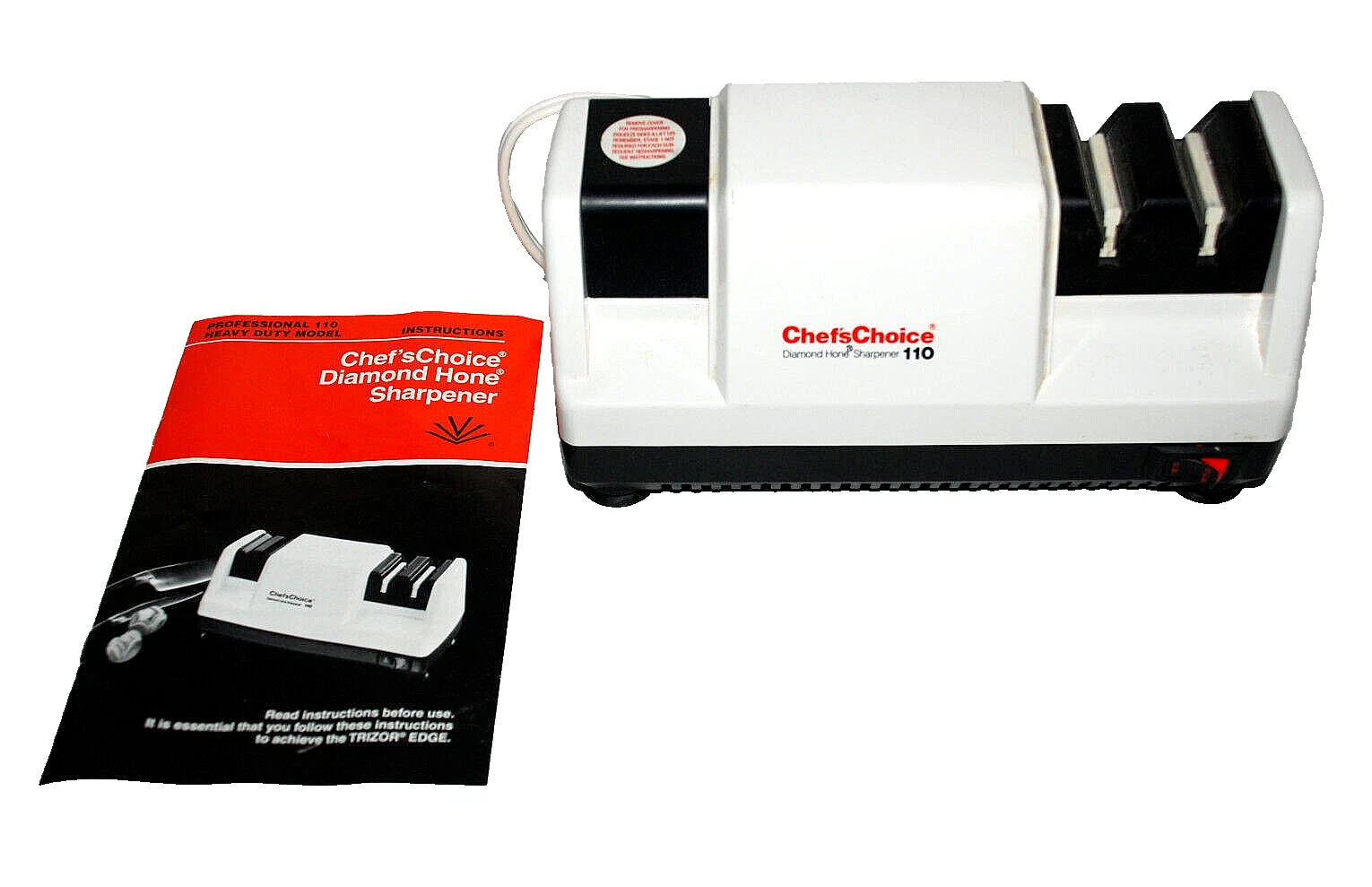Chefs Choice Professional Electric Knife Sharpener Diamond Hone Model 110 Manual