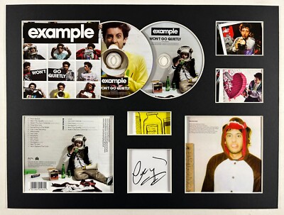 EXAMPLE - Signed Autographed - WON'T GO QUIETLY - Album Display 2