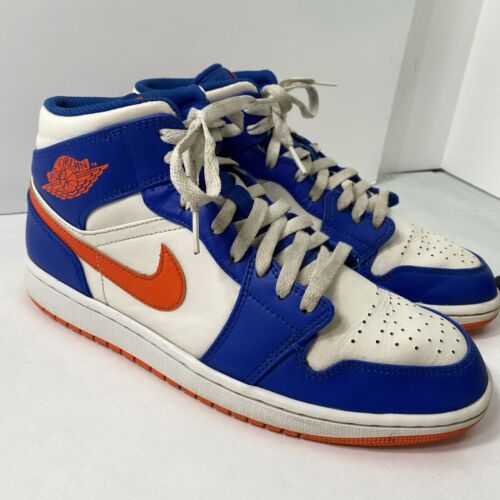 Nike Air Jordan 1 Mid "Wheaties" Blu Arancione FD1029-400 Uomo Taglia 9,5 - Foto 3 di 7