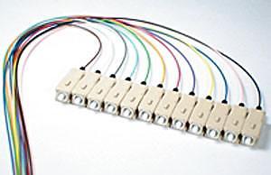 50/125/900um OM3 Laser Optimized 10G multimode SC/PC Color Coded Pigtail, 3 M...