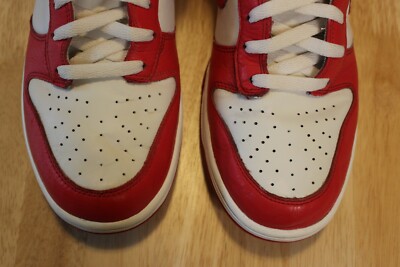 Nike Dunk High College Pack Sail Action Red/White 317982-122 Size 10.5 317982_122.png.png main image 4