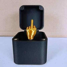Fun Gag Birthday Gift Middle Finger in the Box Just For You