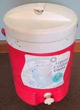 Igloo 2 Gallon Water Cooler Jug Red Insulated Spigot Made in USA Camping