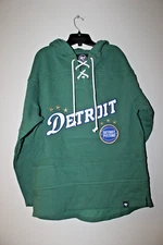 New NBA Detroit Pistons old time jersey style mid weight cotton hoodie men's L