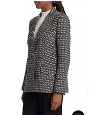 Elie Tahari Cotton-Blend Geometric Blazer sz. 6 NWT 395