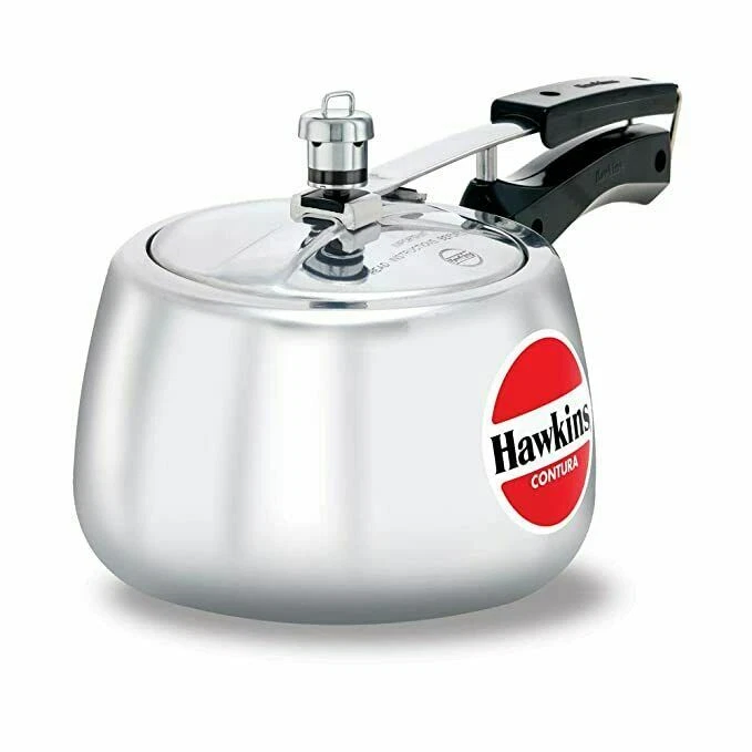 Hawkins Contura Pressure Cooker, 3 Litre, Silver (HC30) 6111
