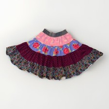 Matilda Jane Girls Paint By Numbers Brushstroke Gentry Tiered Skirt Floral Sz 4