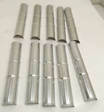 Centerline 2.0 x 12" L Center-Lok Flared Pipe Insulation Saddles Galv Steel 10pk