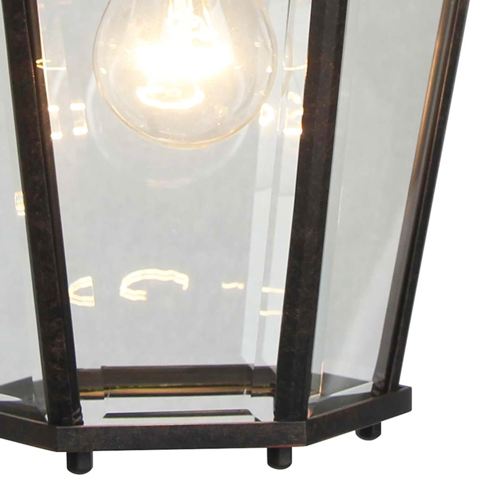 1 Light Outdoor Hanging Lantern in Oil Rubbed Bronze N/A eBay