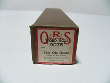 "This Ole House" QRS Word Player Piano Roll, 1954, Trad American Folk Song