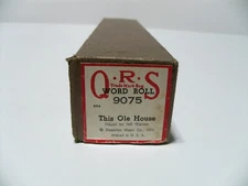 "This Ole House" QRS Word Player Piano Roll, 1954, Trad American Folk Song