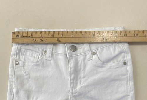 Joe’s Jeans Kids Jane Mid Rise Crop White Stretch Jean 7 - Picture 9 of 10
