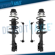 Front Struts w/ Coil Spring Assembly Sway Bar Ends Kit for 2009 - 2014 Honda Fit