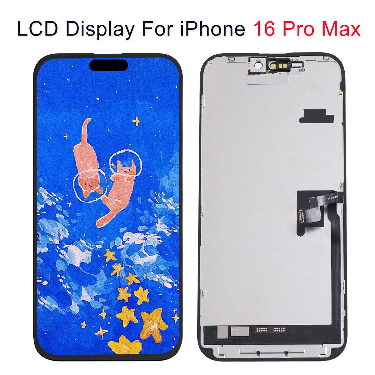 iPhone 16 Pro Max LCD 液晶画面 For iPhone 16 Pro Max LCD Screen Touch Digitizer Display