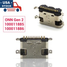 2Pcs USB Charging Port Type-C Connector For Onn Tablet Gen2 100011885 100011886
