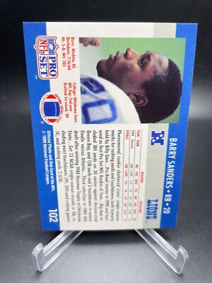 バリーボンズセット 1990 Pro Set #102 Barry Sanders Detroit Lions