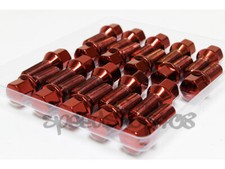 Z Racing 28mm Red Lug Bolts 14x1.25mm For Bmw 5-series 6-series Cone Seat