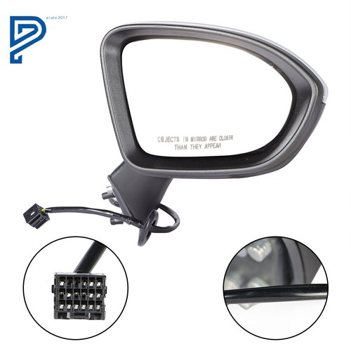 For 2016-2019 Chevy RH Cruze Mirrors Passenger Right Hand Side GM1321541 3-Pin - Picture 3 of 9