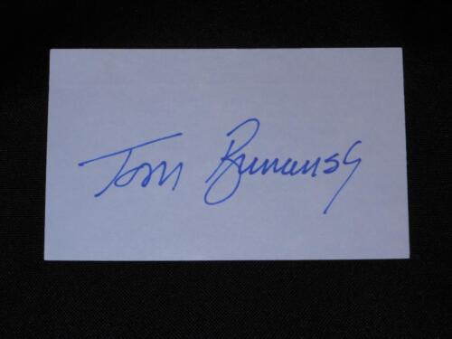 St Louis Cardinals Tom Brunansky Signed Autograph Authentic 3x5 Index Card E13 - Picture 1 of 1