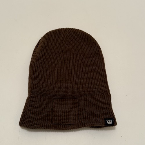 Goorin Bros Hat Beanie Ruff Stuff Bad Boy Dog Patch Brown One Size Mens - Picture 6 of 7
