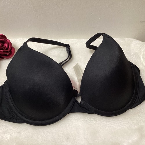 Victoria Secret Pink Underwire Bra, 32B, Black, - Picture 2 of 4