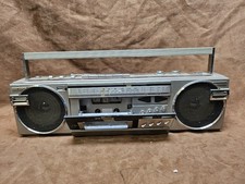 Toshiba RX-F9 Stereo Radio Double Cassette Radio Boombox - Tested Door Open