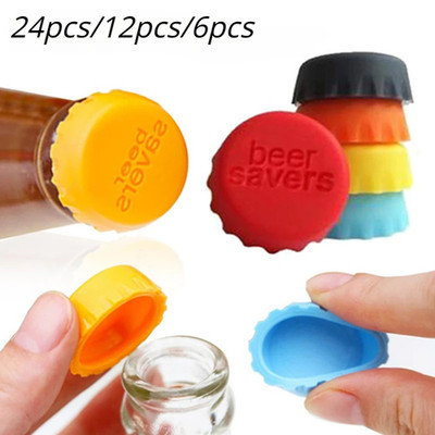 Reusable Silica Gel Bottle Cap Sealed Beer Cap Vinegar Soy Sauce Bottle Soda Col