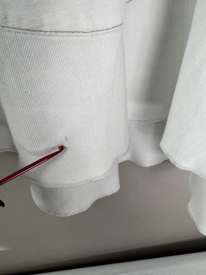 Vintage DKNY Y2K Feminino 8 Boho Denim Patchwork Flare Swing Saia Skatista Hippie - Imagem 3 de 4