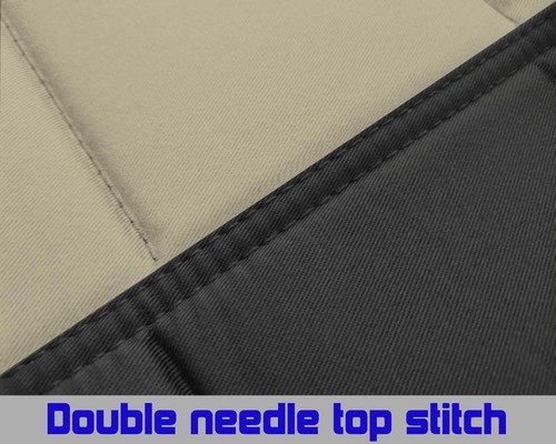 Truck bench seat covers 2Tone black-charcoal fits 05-15Toyota Tacoma bench w/3HR - Foto 8 di 16