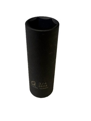 Sunex 2624 3/4'' -  1/2'' Drive 6 Point Extra Thin Wall Deep Impact Socket SAE 6pt
