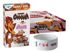 General Mills Monster Cereals Count Chocula Limited Edition Box & Ceramic Bowl!
