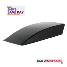Harwood 1128 One Smooth Cowl Hood Scoop - 8in X 52-12in Black Fiberglass Perfo