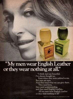 1969 English Leather or Nothing At All 60s Vintage Cologne After Shave Print Ad