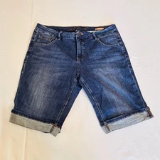 JAG Jeans Classic Fit Cuffed Denim Jean Shorts Sz 12 12” Inseam