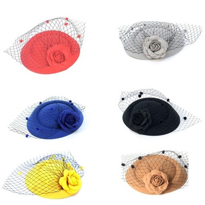 Fashion Tulle Top Hat Unique Party Headpieces Headwear for Costume Parties
