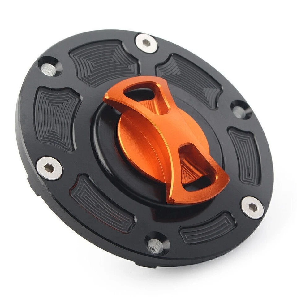 Fit Kawasaki Ninja 250R EX250 2008-2012 EX300 13-14 Orange CNC Fuel Gas Tank Cap - Image 4 of 4