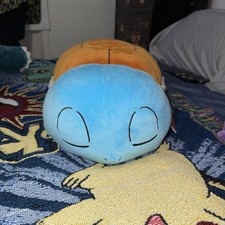 Jazwares Pok mon Sleeping SQUIRTLE Plush 18" Large Soft Pillow Buddy