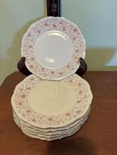 Vintage Mitterteich Bavaria “Lady Claire” Set Of 6 Bread & Butter Plates
