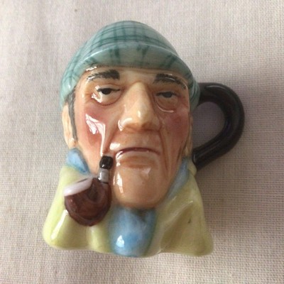 Vintage Jack Greene Keramik kleine Figur Kanne ''SHERLOCK HOLMES''