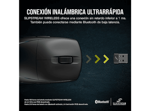 Ratón gaming - Corsair M75 Wireless, Inalámbrico, 26000 ppp, Blanco - Imagen 5 de 6