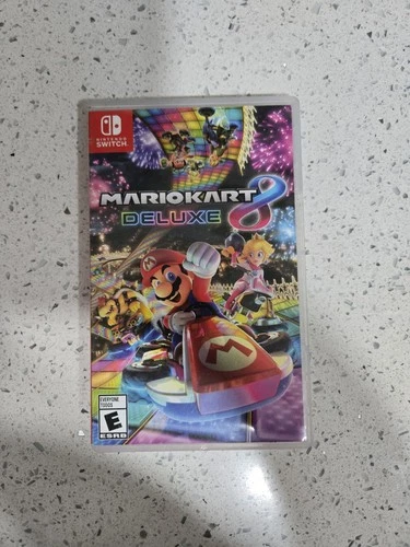 Nintendo Mario Kart 8 Deluxe Nintendo Switch Multiplayer Online Play Manual Case