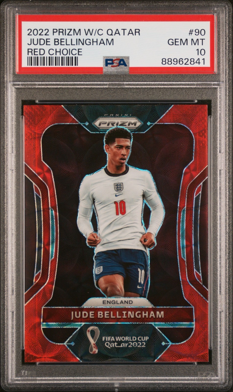 2022 Panini Prizm World Cup Qatar - Jude Bellingham #90 Choice Red Prizm