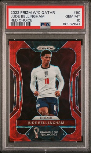 2022 Panini Prizm World Cup Qatar - Jude Bellingham #90 Choice Red Prizm